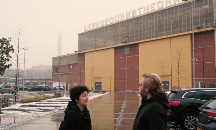 Just van den Bosch voor de Werkspoorkathedraal